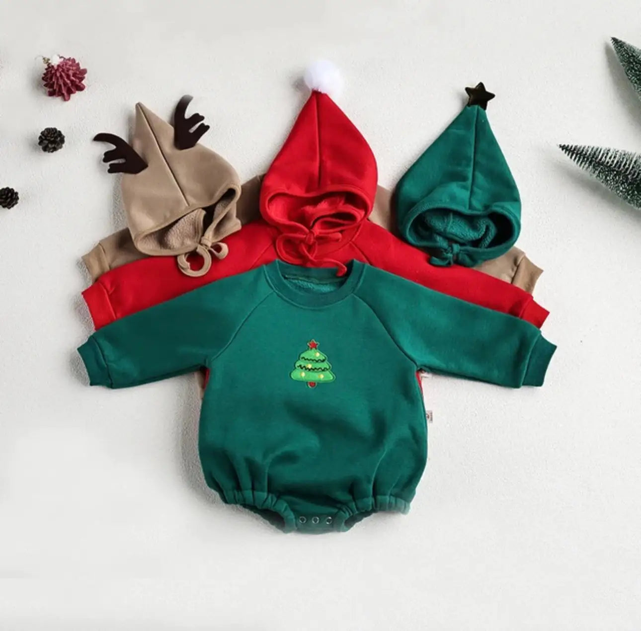 Festive Santa Baby Onesie | Cute Holiday Outfit