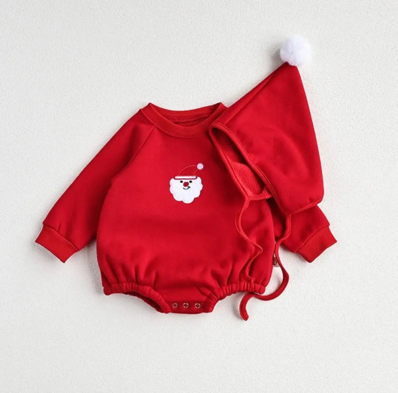 Festive Santa Baby Onesie | Cute Holiday Outfit