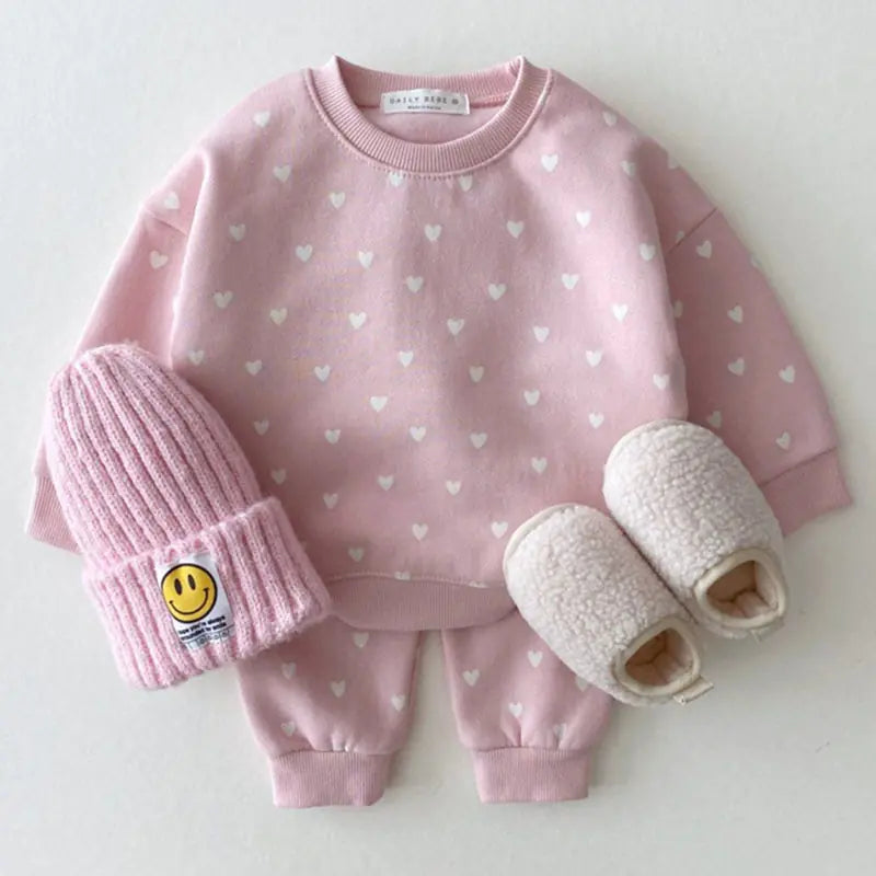 Adorable Full Heart Baby Clothes Set | Cozy & Cute