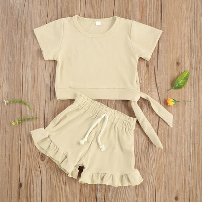 Cute Baby Girl 2-Piece Summer Set | Lightweight & Comfy