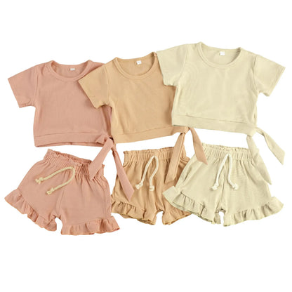 Cute Baby Girl 2-Piece Summer Set | Lightweight & Comfy