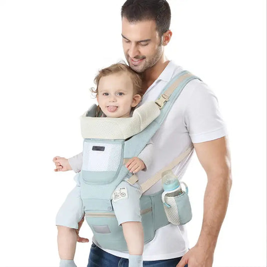Versatile Baby Carrier & Waist Stool | Comfortable & Secure