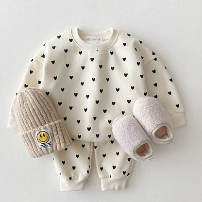 Adorable Full Heart Baby Clothes Set | Cozy & Cute