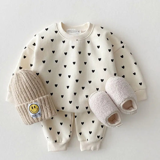 Adorable Full Heart Baby Clothes Set | Cozy & Cute