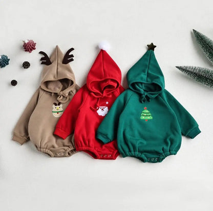 Festive Santa Baby Onesie | Cute Holiday Outfit